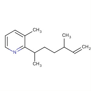 Molecular Structure of 99747-45-2 (Pyridine, 2-(1,4-dimethyl-5-hexenyl)-3-methyl-)