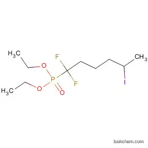 Molecular Structure of 876939-27-4 (Phosphonic acid, (1,1-difluoro-5-iodohexyl)-, diethyl ester)