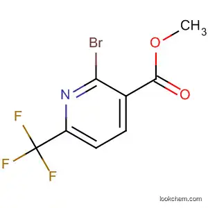 Molecular Structure of 144740-56-7 (Methyl 2-bromo-6-(trifluoromethyl)nicotinate)
