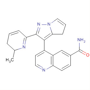 4-[2-(6-methylpyridin-2-yl)-5,6-dihydro-4H-pyrrolo[1,2-b]pyrazol-3-yl]quinoline-6-carboxamide