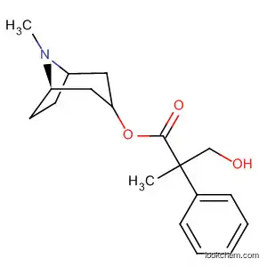 Molecular Structure of 16655-61-1 (Benzeneacetic acid, a-(hydroxymethyl)-a-methyl-,
8-methyl-8-azabicyclo[3.2.1]oct-3-yl ester, endo-)