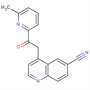 4-[2-(6-Methyl-2-pyridinyl)-2-oxoethyl]-6-quinolinecarbonitrile