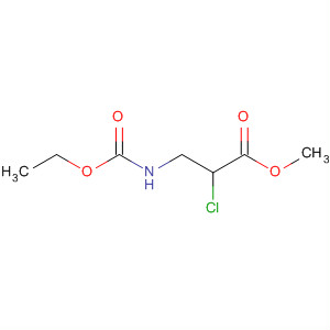 Molecular Structure of 13698-14-1 (Propanoic acid, 2-chloro-3-[(ethoxycarbonyl)amino]-, methyl ester)