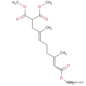 Molecular Structure of 57683-64-4 ((3E,7E)-3,7-Dimethyl-3,7-octadiene-1,1,8-tricarboxylic acid trimethyl ester)