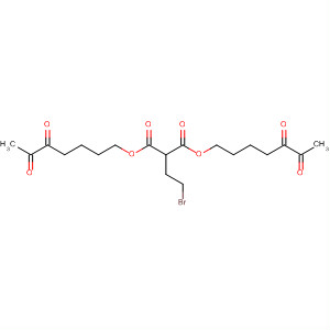 Propanedioic acid, (bromomethyl)methyl-, bis(5,6-dioxoheptyl) ester