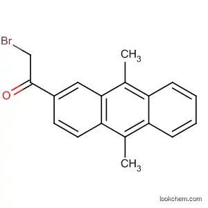 Molecular Structure of 66842-45-3 (Ethanone, 2-bromo-1-(9,10-dimethyl-2-anthracenyl)-)
