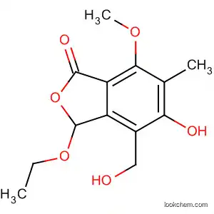 Molecular Structure of 83440-14-6 (1(3H)-Isobenzofuranone,
3-ethoxy-5-hydroxy-4-(hydroxymethyl)-7-methoxy-6-methyl-)