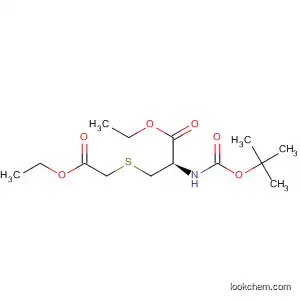 Molecular Structure of 96846-35-4 (ETHYL 2-[(TERT-BUTOXYCARBONYL)AMINO]-3-[(2-ETHOXY-2-OXOETHYL)SULFANYL]PROPANOATE)