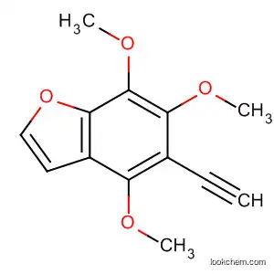 Molecular Structure of 115591-55-4 (Benzofuran, 5-ethynyl-4,6,7-trimethoxy-)
