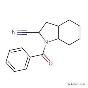 Molecular Structure of 116174-37-9 (1-(phenylcarbonyl)octahydro-1H-indole-2-carbonitrile)