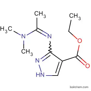 1H-Pyrazole-4-carboxylic acid,
3-[[1-(dimethylamino)ethylidene]amino]-, ethyl ester, (E)-