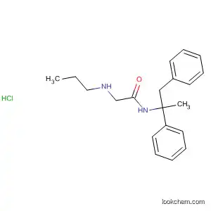 Molecular Structure of 125017-47-2 (Acetamide, N-(1-methyl-1,2-diphenylethyl)-2-(propylamino)-,
monohydrochloride)
