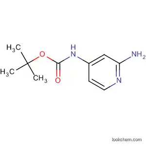 Molecular Structure of 128619-01-2 (Carbamic acid, (2-amino-4-pyridinyl)-, 1,1-dimethylethyl ester (9CI))