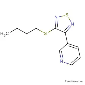 Molecular Structure of 131987-99-0 (Pyridine, 3-[4-(butylthio)-1,2,5-thiadiazol-3-yl]-)