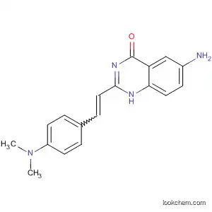 Molecular Structure of 134842-08-3 (4(1H)-Quinazolinone, 6-amino-2-[2-[4-(dimethylamino)phenyl]ethenyl]-)