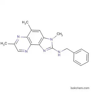 Molecular Structure of 138336-30-8 (N-benzyl-3,5,7-trimethyl-3H-imidazo[4,5-f]quinoxalin-2-amine)