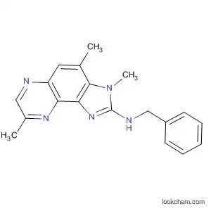 Molecular Structure of 138336-31-9 (N-benzyl-3,4,8-trimethyl-3H-imidazo[4,5-f]quinoxalin-2-amine)