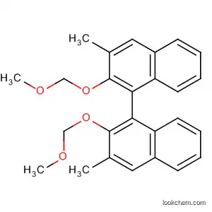 Molecular Structure of 142010-82-0 (1,1'-Binaphthalene, 2,2'-bis(methoxymethoxy)-3,3'-dimethyl-, (S)-)