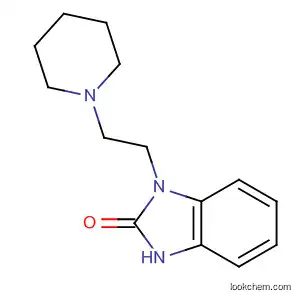 Molecular Structure of 101116-44-3 (2H-Benzimidazol-2-one, 1,3-dihydro-1-[2-(1-piperidinyl)ethyl]-)