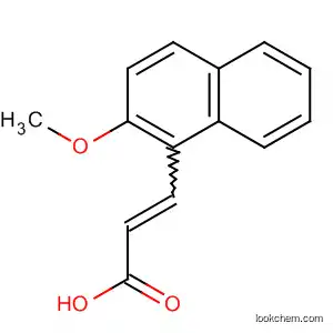 Molecular Structure of 106276-48-6 (2-Propenoic acid, 3-(2-methoxy-1-naphthalenyl)-)