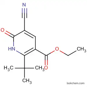 3-Pyridinecarboxylic acid,
5-cyano-2-(1,1-dimethylethyl)-1,6-dihydro-6-oxo-, ethyl ester