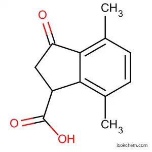 1H-Indene-1-carboxylic acid, 2,3-dihydro-4,7-dimethyl-3-oxo-