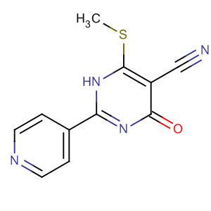 5-Pyrimidinecarbonitrile, 1,4-dihydro-6-(methylthio)-4-oxo-2-(4-pyridinyl)-