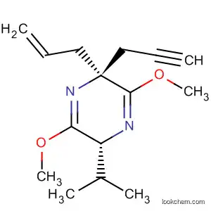 Pyrazine,
2,5-dihydro-3,6-dimethoxy-5-(1-methylethyl)-2-(2-propenyl)-2-(2-propyn
yl)-, (2S,5R)-