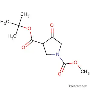 Molecular Structure of 194924-95-3 (1,3-Pyrrolidinedicarboxylic acid, 4-oxo-, 1-(1,1-diMethylethyl) 3-Methyl ester)