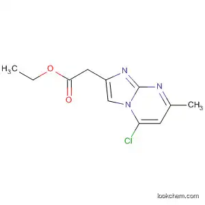 Molecular Structure of 195072-95-8 (Imidazo[1,2-a]pyrimidine-2-acetic acid, 5-chloro-7-methyl-, ethyl ester)