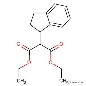 Molecular Structure of 52957-54-7 (Propanedioic acid, (2,3-dihydro-1H-inden-1-yl)-, diethyl ester)