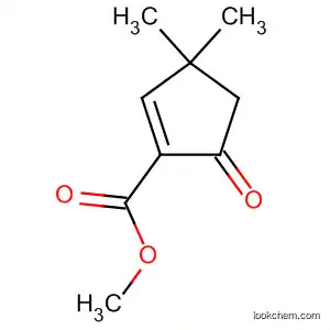 Molecular Structure of 86576-36-5 (1-Cyclopentene-1-carboxylic acid, 3,3-dimethyl-5-oxo-, methyl ester)