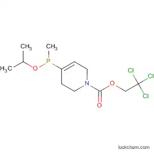 Molecular Structure of 215930-30-6 (1(2H)-Pyridinecarboxylic acid,
3,6-dihydro-4-[methyl(1-methylethoxy)phosphinyl]-, 2,2,2-trichloroethyl
ester)