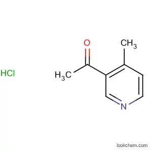 Molecular Structure of 24476-58-2 (1 - (4 - Methylpyridin - 3 - yl)ethanone hydrochloride)
