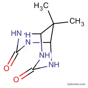 Molecular Structure of 38375-84-7 (2,4,6,8-Tetraazabicyclo[3.3.1]nonane-3,7-dione, 9,9-dimethyl-)