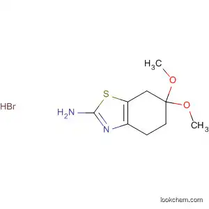Molecular Structure of 404892-16-6 (2-Benzothiazolamine, 4,5,6,7-tetrahydro-6,6-dimethoxy-,
monohydrobromide)