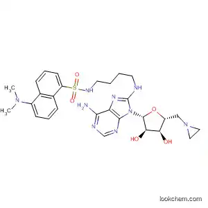 8-AMINO[1'-(N''-DANSYL)-4''-AMINOBUTYL]-5'-(1-AZIRIDINYL)-5'-DEOXYADENOSINE