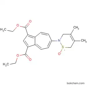 1,3-Azulenedicarboxylic acid,
6-(3,6-dihydro-4,5-dimethyl-1-oxido-2H-1,2-thiazin-2-yl)-, diethyl ester