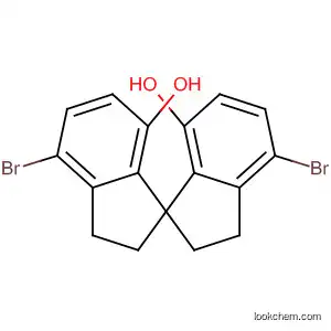 Molecular Structure of 681481-94-7 (1,1'-Spirobi[1H-indene]-7,7'-diol, 4,4'-dibromo-2,2',3,3'-tetrahydro-,
(1R)-)