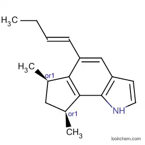 Cyclopent[g]indole, 5-(1E)-1-butenyl-1,6,7,8-tetrahydro-6,8-dimethyl-,
(6R,8S)-rel-