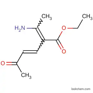 3-Hexenoic acid, 2-(1-aminoethylidene)-5-oxo-, ethyl ester
