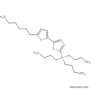 Molecular Structure of 211737-37-0 (Stannane, tributyl(5'-hexyl[2,2'-bithiophen]-5-yl)-)