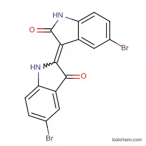 Molecular Structure of 222056-96-4 (2H-Indol-2-one,
5-bromo-3-(5-bromo-1,3-dihydro-3-oxo-2H-indol-2-ylidene)-1,3-dihydro
-)