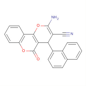 4H,5H-Pyrano[3,2-c][1]benzopyran-3-carbonitrile, 2-amino-4-(1-naphthalenyl)-5-oxo-