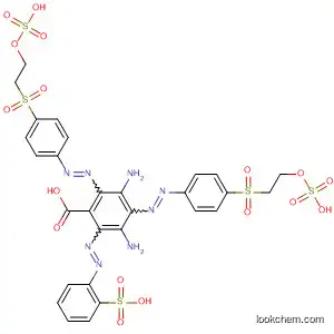 3,5-Diamino-2,4-bis[2-[4-[[2-(sulfooxy)ethyl]sulfonyl]phenyl]diazenyl]-6-[2-(2-sulfophenyl)diazenyl]benzoic acid