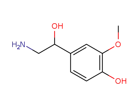Molecular Structure of 97-31-4 (dl Normetanephrine)