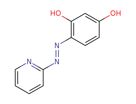 Molecular Structure of 113964-55-9 (1,3-Benzenediol, 4-(2-pyridinylazo)-, (E)-)
