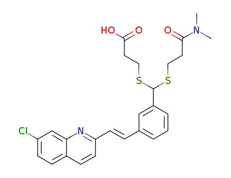 (E)-5-(3-(2-(7-chloroquinolin-2-yl)ethenyl)phenyl)-8-dimethylcarbamyl-4,6-dithiaoctanoic acid