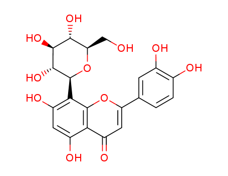 4H-1-Benzopyran-4-one,2-(3,4-dihydroxyphenyl)-8-b-D-glucopyranosyl-5,7-dihydroxy-
