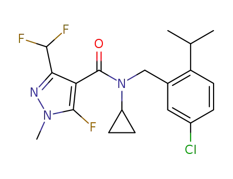 N-[(5-chloro-2-isopropylphenyl)methyl]-N-cyclopropyl-3-(difluoromethyl)-5-fluoro-1-methylpyrazole-4-carboxamide